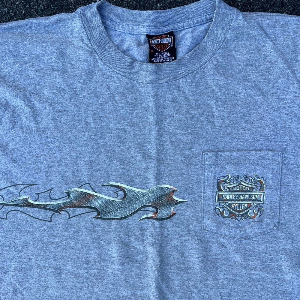 1990s Harley Davidson Graphic AOP shirt size XL
